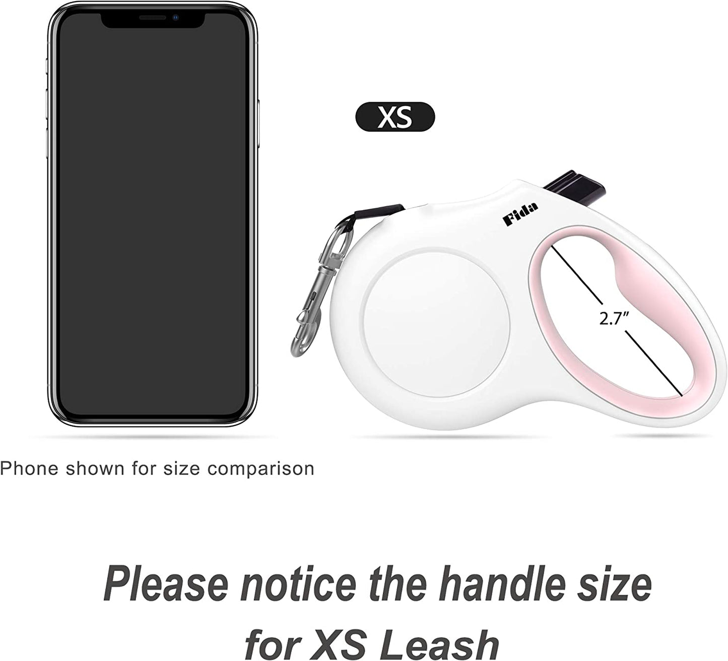Premium 10 Ft Retractable Dog Leash with Poop Bag Dispenser - Perfect for X-Small Dogs and Cats up to 18 Lbs, Featuring Anti-Slip Handle and Reflective Nylon for Safe Walks