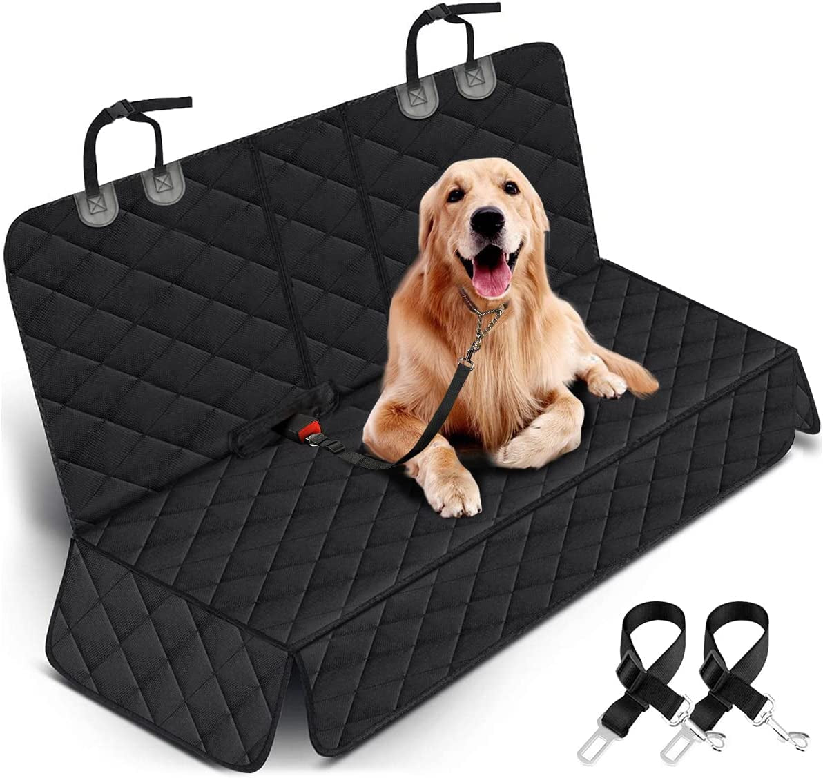 Premium Waterproof Dog Car Seat Cover - Universal Fit for Most Cars, Trucks & SUVs - Non-Slip, Scratch Resistant, and Easy to Clean
