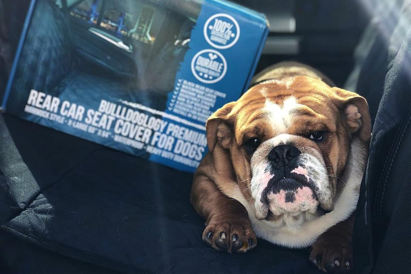 Ultimate Waterproof Dog Car Seat Cover - 58"x56" Backseat Protector for Dogs - Stylish and Durable Hammock Design for SUVs and Trucks