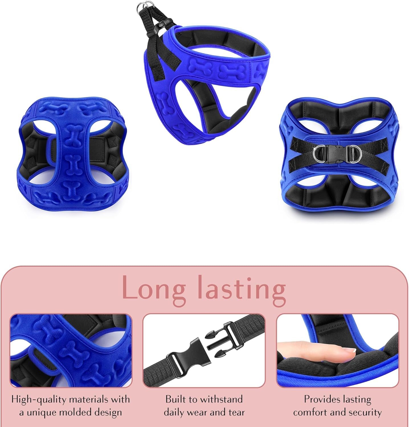 Comfort Fit Adjustable Step-In Dog Harness - Soft, Padded Vest for All-Weather Comfort and Easy Wear for Small to Medium Dogs