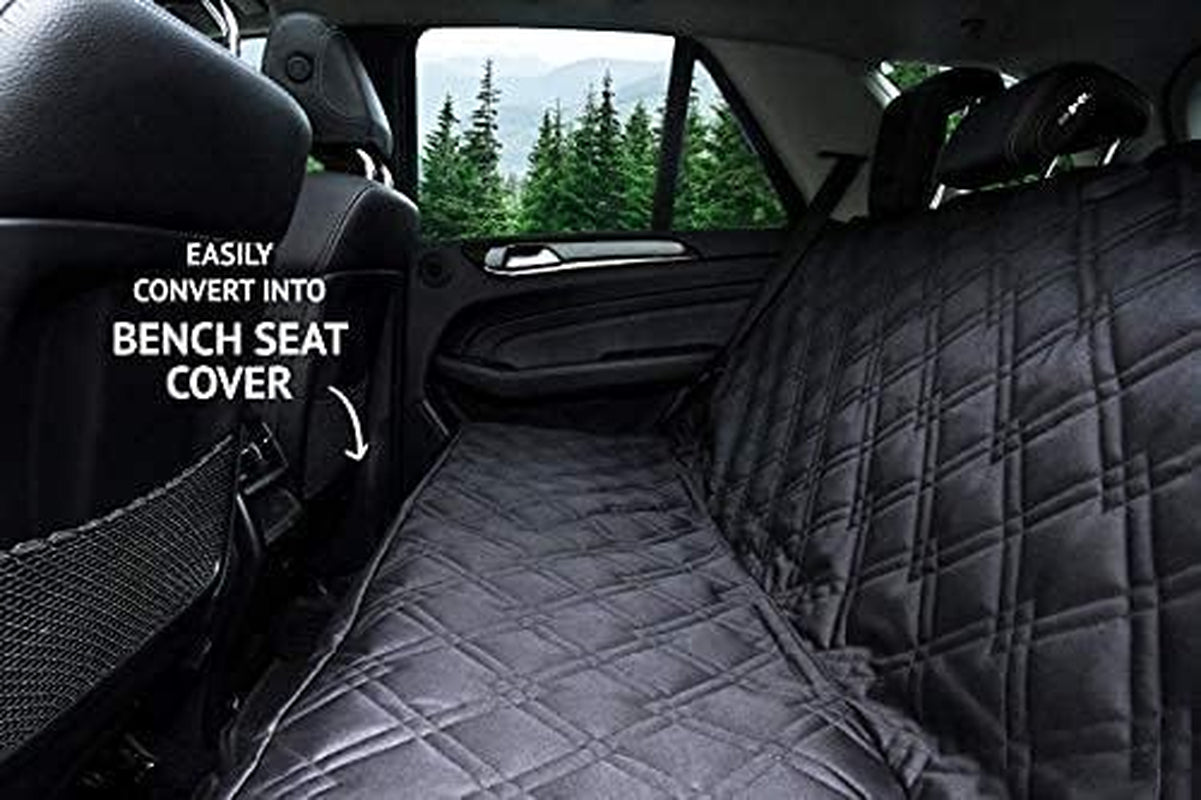 Ultimate Waterproof Dog Car Seat Cover - 58"x56" Backseat Protector for Dogs - Stylish and Durable Hammock Design for SUVs and Trucks