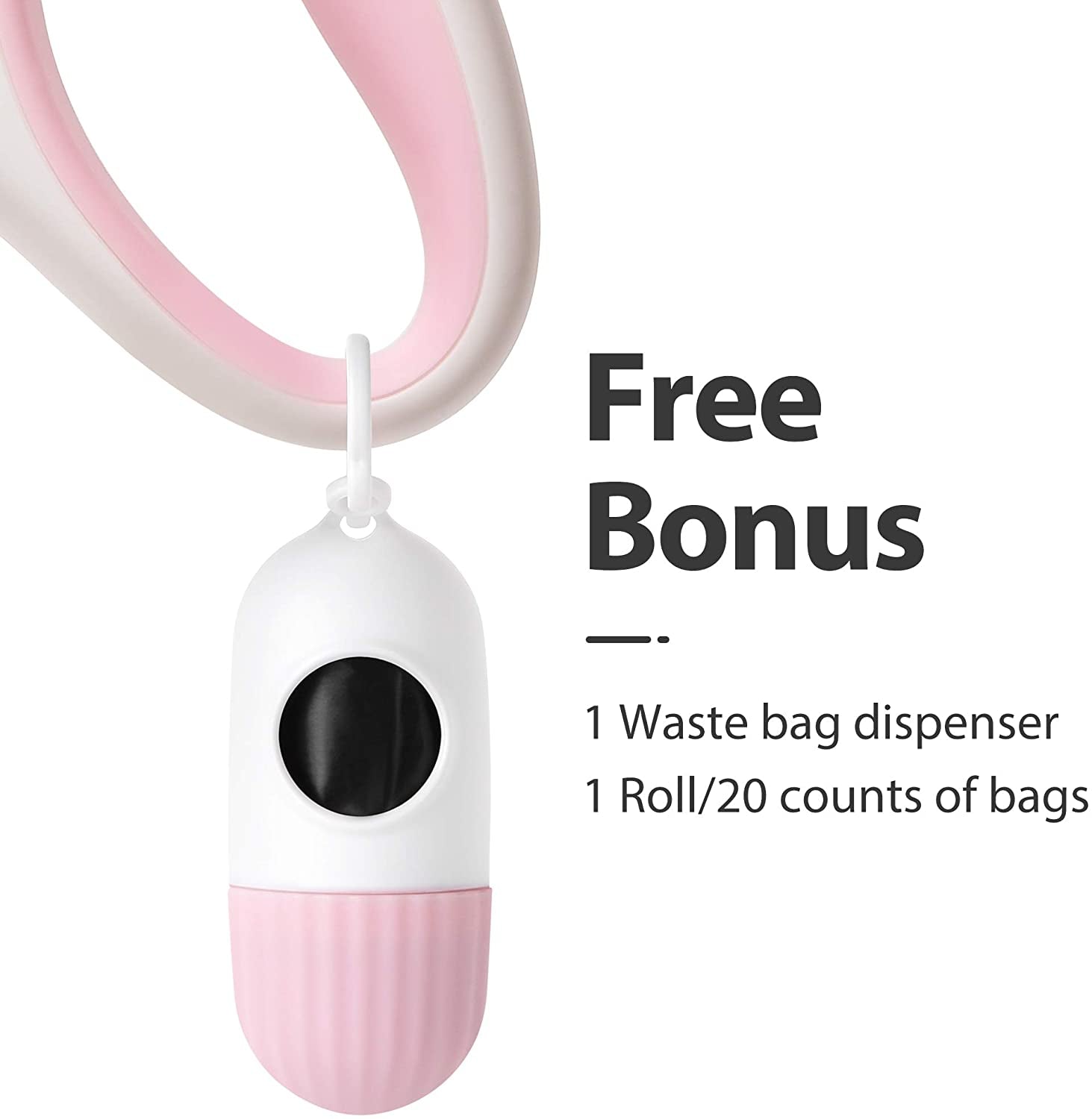 Premium 10 Ft Retractable Dog Leash with Poop Bag Dispenser - Perfect for X-Small Dogs and Cats up to 18 Lbs, Featuring Anti-Slip Handle and Reflective Nylon for Safe Walks