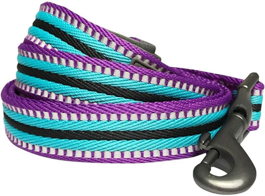 Dog Leash - Reflective Dog Leash for Active Adventures, Puppy Essentials, Durable Dog Leashes for Large Dogs Heavy Duty, Gentle Leader for Dogs, Small Dogs, Violet & Celeste
