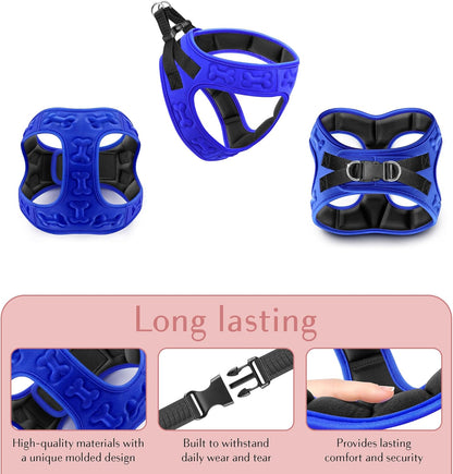 Comfort Fit Adjustable Step-In Dog Harness - Soft, Padded Vest for All-Weather Comfort and Easy Wear for Small to Medium Dogs