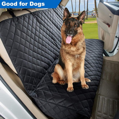 Ultimate Waterproof Bench Car Seat Cover for Dogs - Heavy-Duty, Nonslip Protector for Cars, Trucks & SUVs in Black