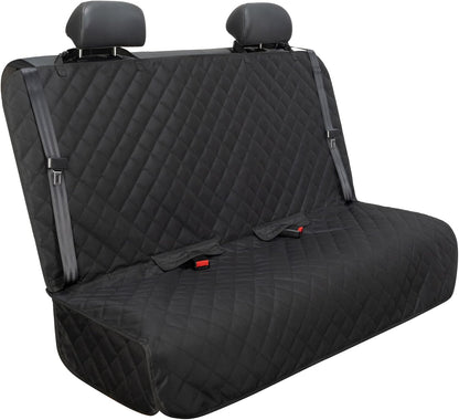 Ultimate Waterproof Bench Car Seat Cover for Dogs - Heavy-Duty, Nonslip Protector for Cars, Trucks & SUVs in Black
